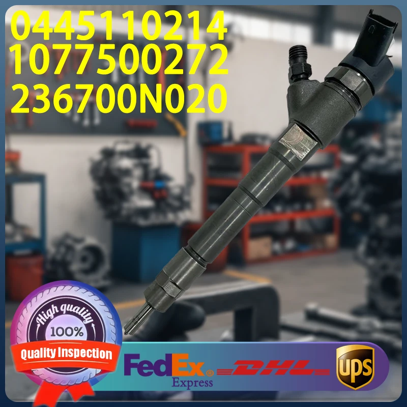 

0445110214 107750-0272 23670-0N020 Common Rail Injector For Toyota Yaris 1.4 D D-4D Diesel Engine