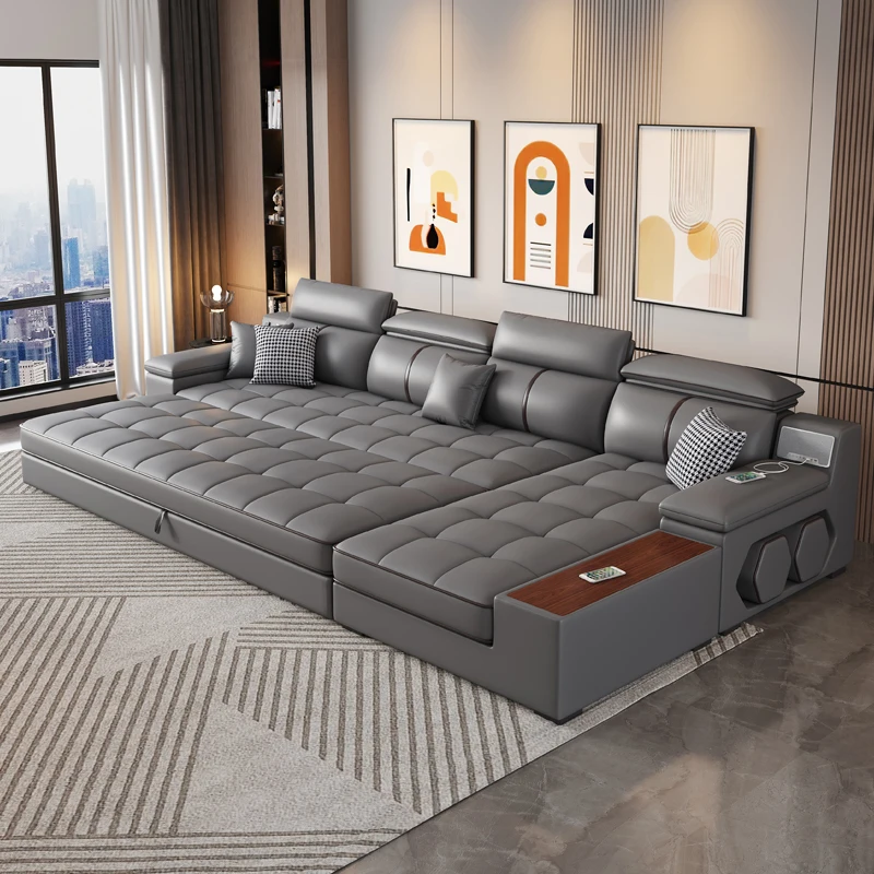 

Multifunctional Modern Sofa Minimalist Leather Comfortable Luxury Sofa Floor Sectional Articulos Para El Hogar Home Accessories
