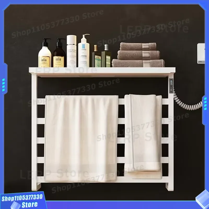 Smart Electric Towel Rack Stainless Steel Heated Bathroom Rail Digital Display Modern Hotel Apartment Heater for Bath Room