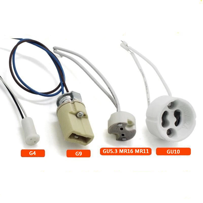 Base G4 G9 G10 GU5.3 MR16 MR11 Socket For Light Lamp Bulb