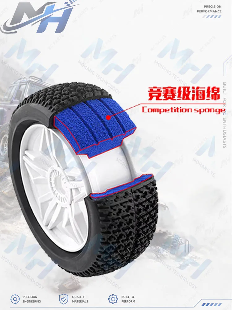 4Pcs 1/8 RC Car Foam Inserts 110mm 40mm For HPI Buggy Truggy Upgrade Parts