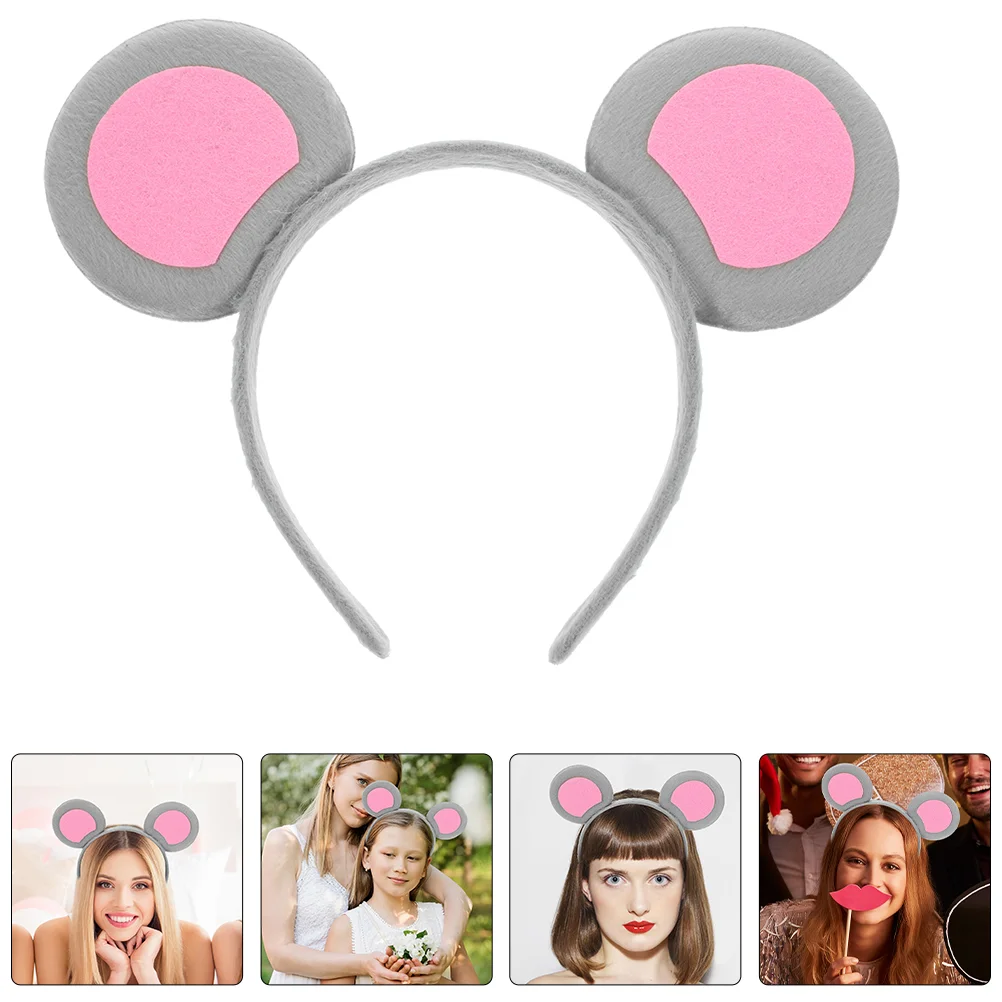 Abbigliamento Fascia per animali Bambino Adorabile cartone animato Topo Tessuto Fasce per orecchie da zoo