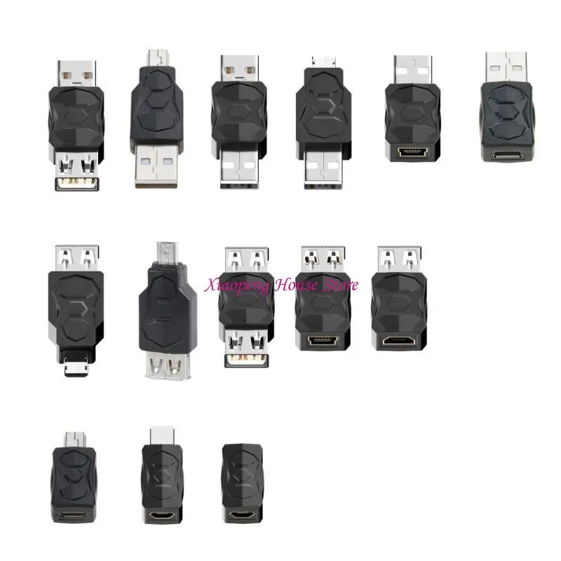 480Mbps Bidirectional USB Transmission Adapter USB2.0 Adapter Micro/Mini Male Female Converter Connector 77JC