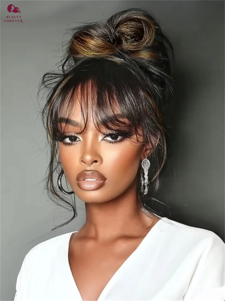 

Beautyforever FB30 Brown HD Transparent Lace Front Wig 13x4 Pre Cut Lace Frontal Wig Human Hair Pre Plucked Colored Wig