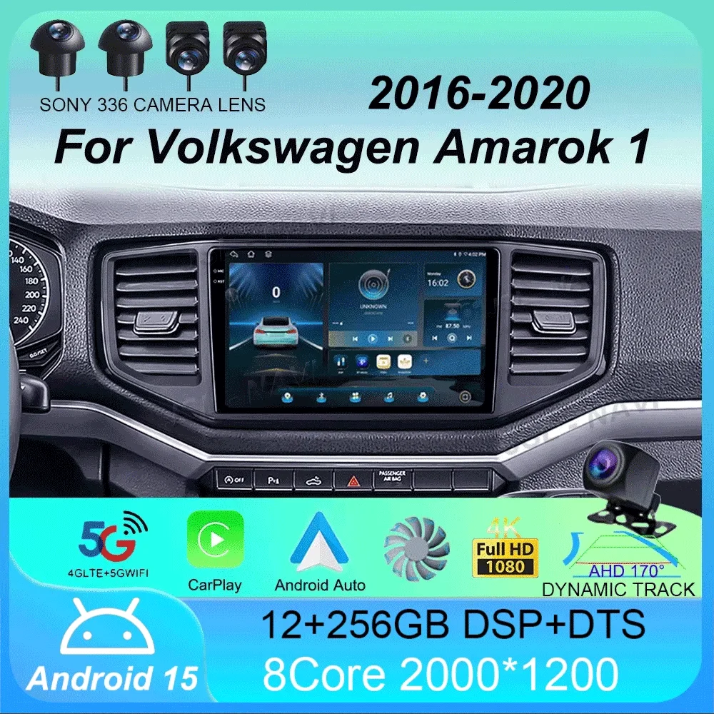 

Car Stereo Radio Android 15 For Volkswagen Amarok 1 2016 - 2020 Navigation GPS Wireless Carplay Auto Multimedia 4G Wifi NO 2DIN