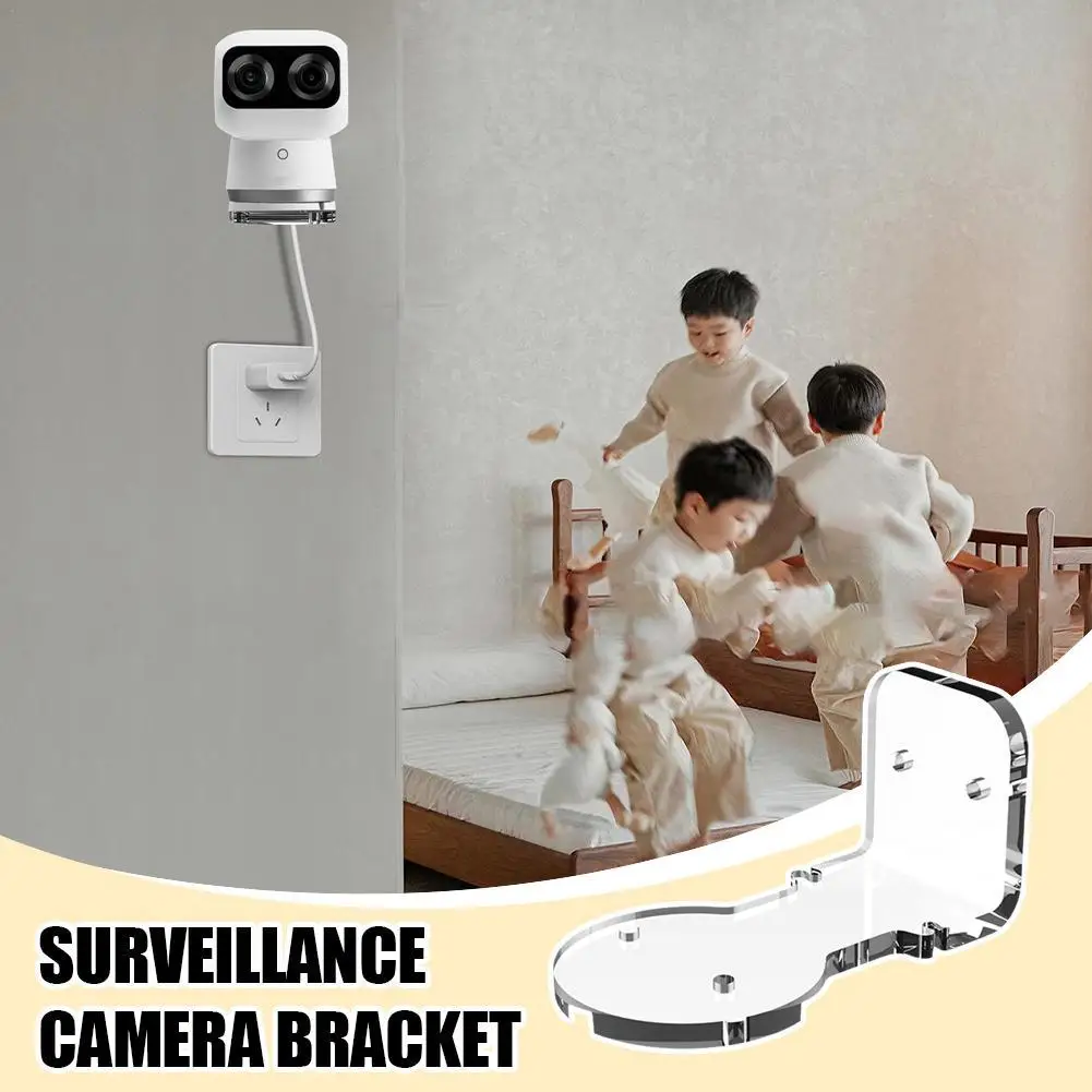 Suitable For Eufy S350 Acrylic Bracket Surveillance Camera Bracket Camera Wall Mount Base Bracket Punch-free Installation