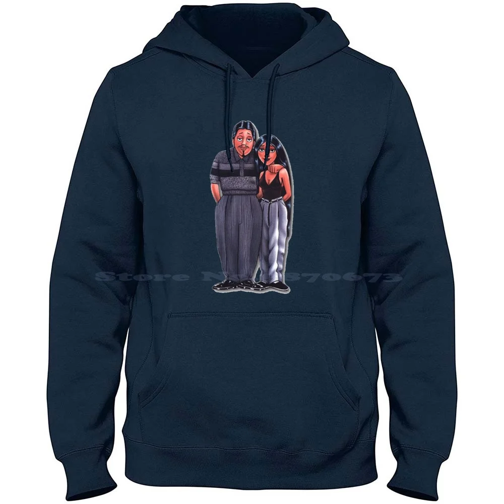 Lil Homies Love & Couples Kapuzenpullover aus 100 % reiner Baumwolle Angelbaby Brownpride Chicana Chicano Latina Latino Chola Cholo Sketch