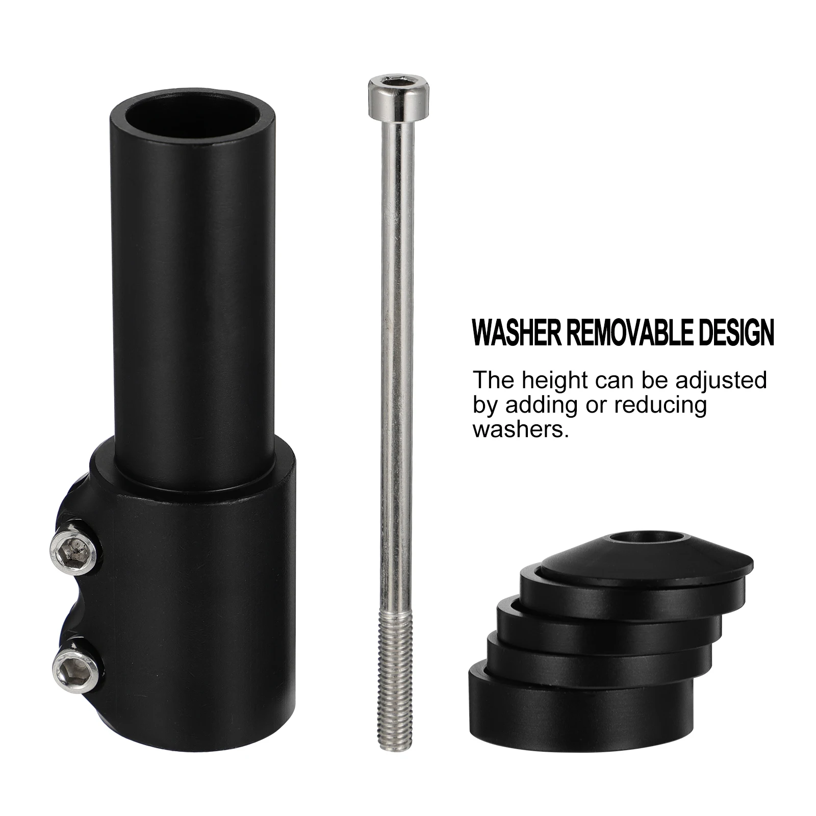 Bike Handlebar Riser Adapter Aluminium Alloy High Strength Practical Easy Installation Mountain Road Bikes Bike Handlebar Riser