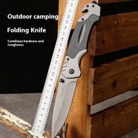 Outdoor Folding Knife Camping Survival Sharp Self-Defense Car Mounted Tactical Knife for Wilderness Emergency