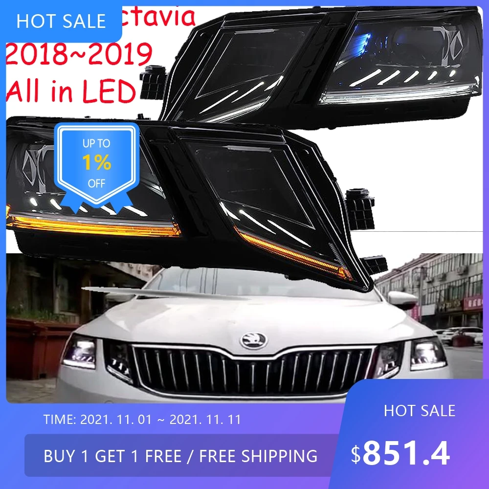 

Автомобильные фары и противотуманные фары Full LED для Skoda Octavia 2018-2020 гг.