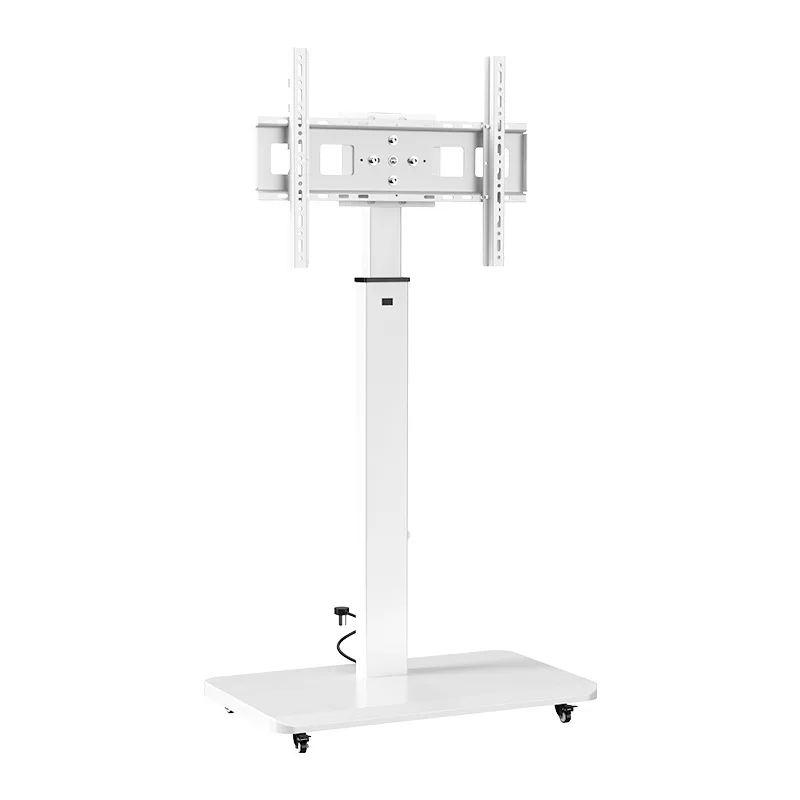 Universal TV mobile bracket floor cart live screen projection all-in-one machine hanger rotating belt power strip 65/75