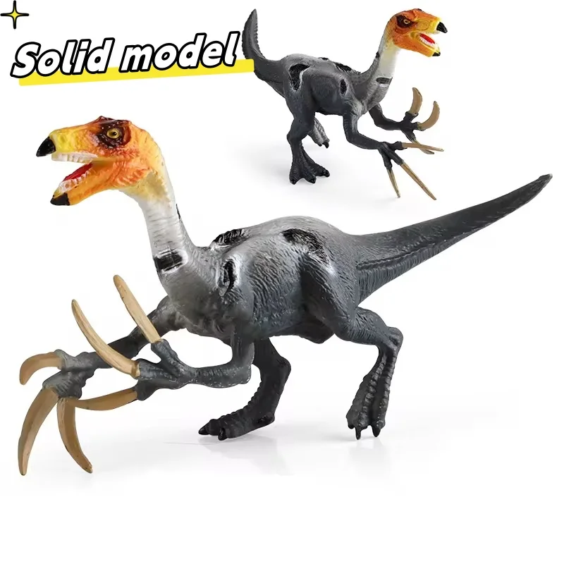 Simulation Animal Classic Prehistoric Savage Therizinosaurus Dinosaur Action Figures Jurassic Dino World Park Model Toy Kid Gift