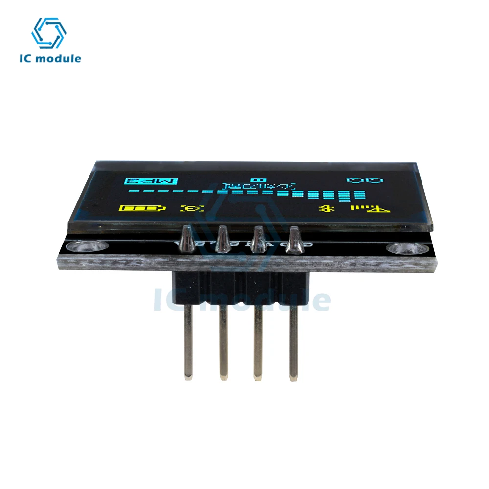 0.96 inch OLED IIC Serial OLED Display Module 128X64 I2C LCD Screen Board White/Blue Yellow-Blue for Arduino