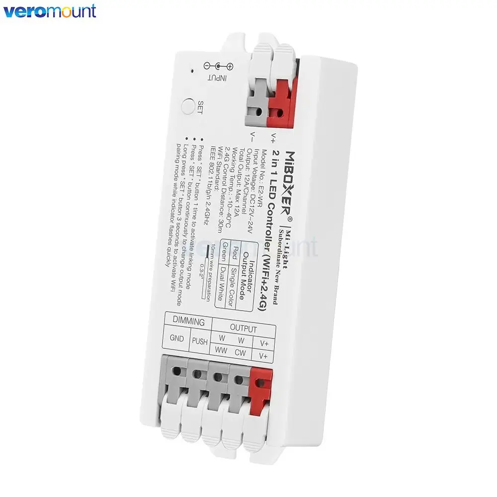 Imagem -03 - Miboxer-controlador de Luzes de Tira Led Wifi Zigbee 3.0 2.4g Cor Única Branco Duplo Rgb Rgb Rgb Rgb dc 1224v em 1