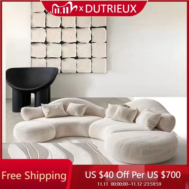 

White Individual Living Room Sofas Couch Sectional Minimalist Accent Outdoor Sofa Modern Luxury Lazy Divano Postmodern Furniture