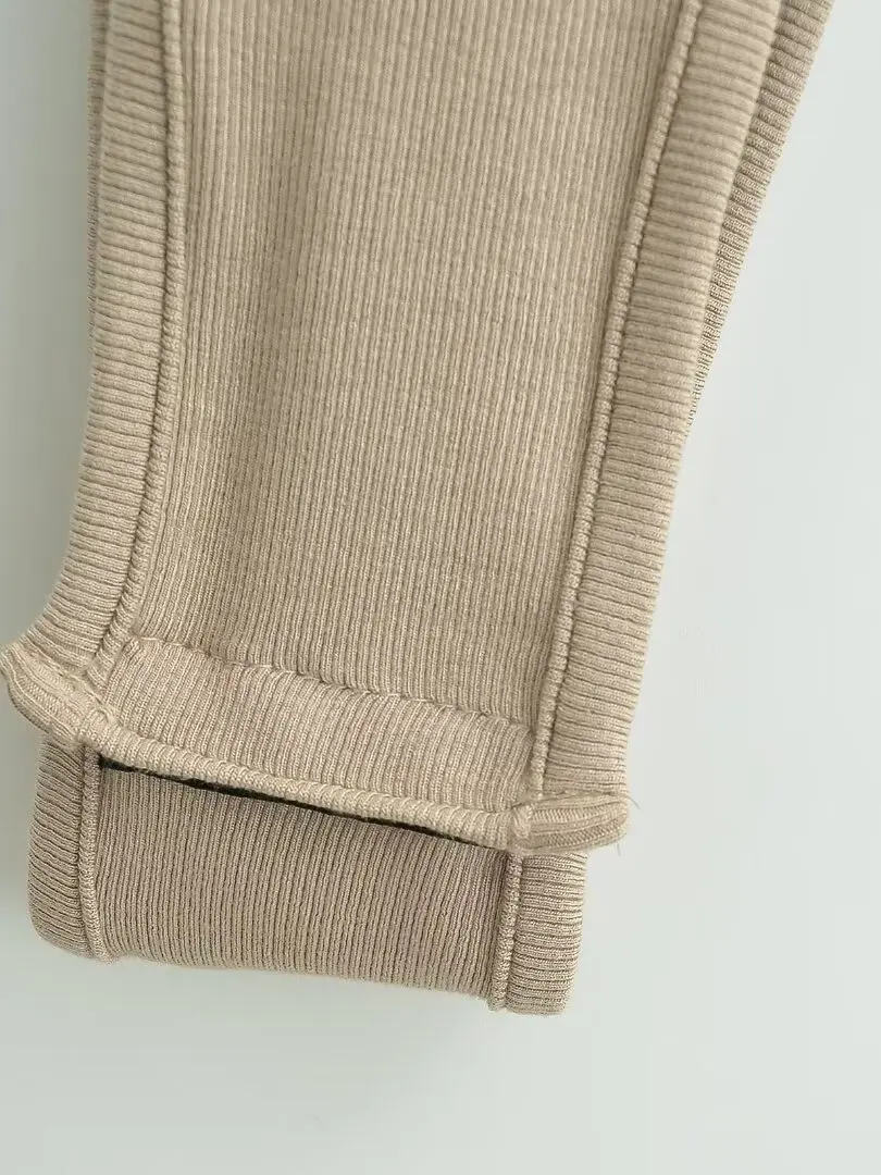 مثير الأمريكية Sle ort Sve تي شيرت للنساء الصيف قاعدة طبقة irt عالية الخصر مستقيم الساق السراويل