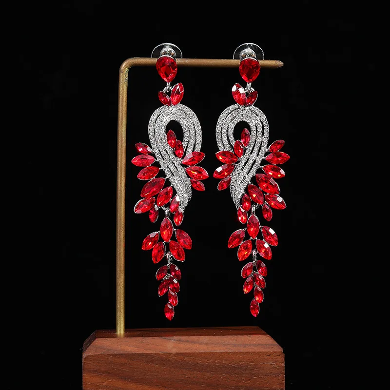 Vintage Earrings Phoenix Pattern Fashion New Year Earrings