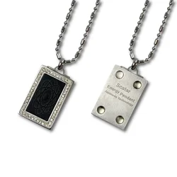 CAMAZ Terahertz Energy Pendant Vintage Jewelry Necklace Men's Stainless Steel Charm Pendants