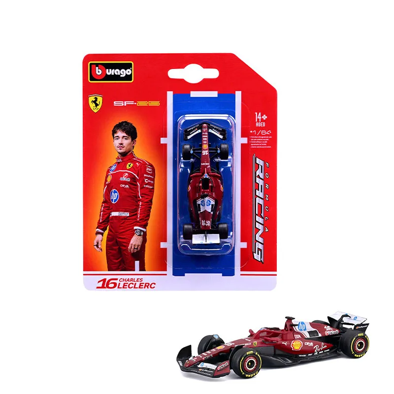 Bburago 1:64 Formula 1 Racing Die‑cast Alloy Car Model  2026 Mercedes Ferrari McLaren Miniature Collectible Gift for F1 Fans