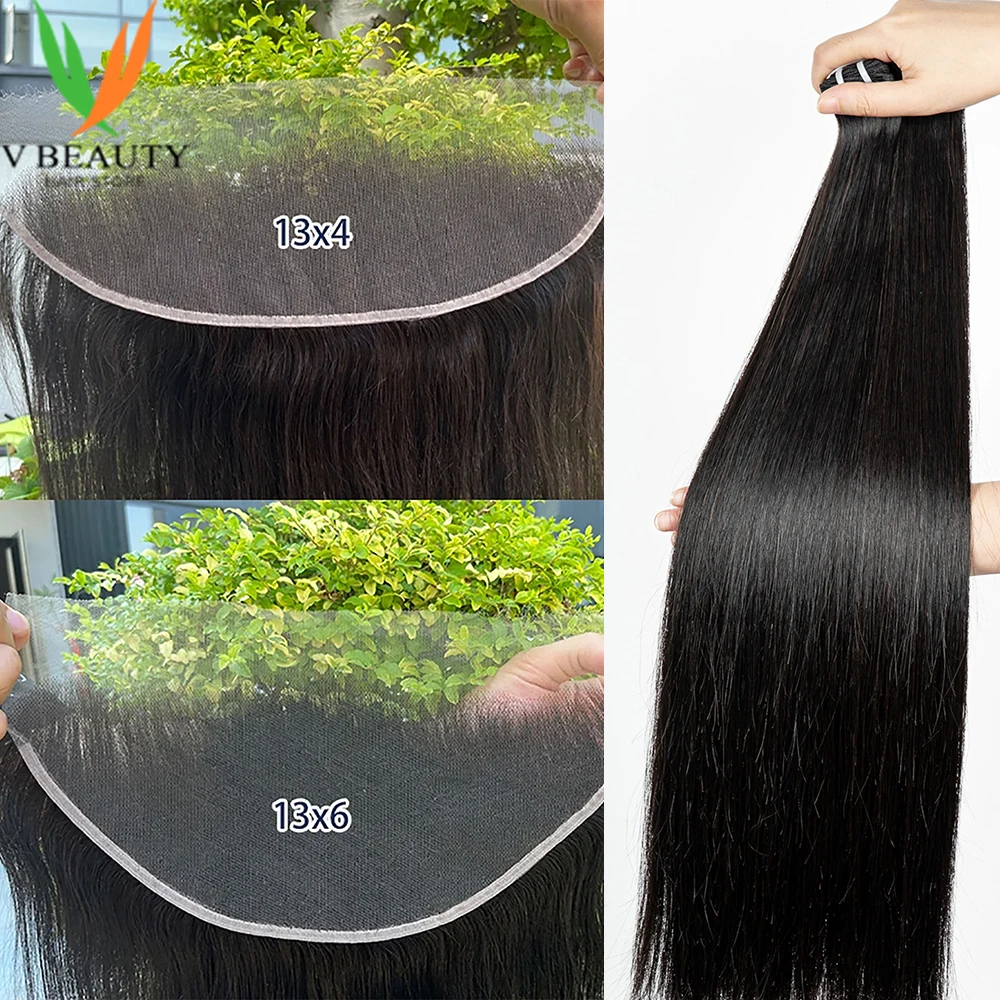 16A Vietnamese Double Drawn Bone Straight Bundles with Lace Closure Raw Hair Bundles Raw Hair 16 18 20 Inches Lace 5X5 13X4 2X6