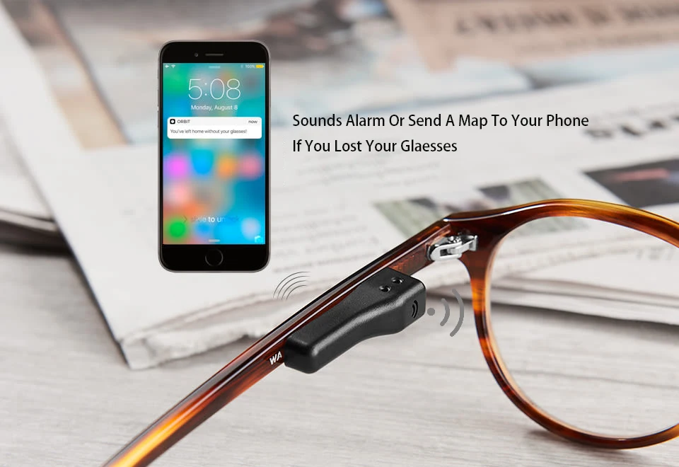 New Glasses  Locator Bluetooth Gps Tracker Find My Glasses Smartphone App Eyeglasses Finder