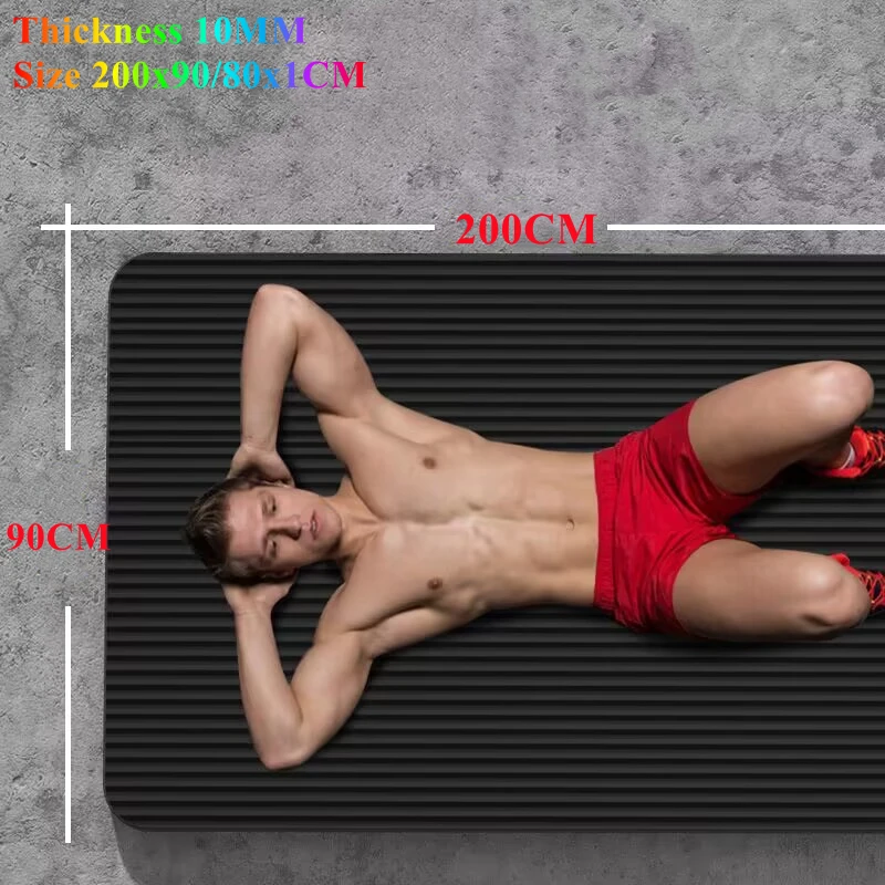 

Yoga Mat Workout Widening By 90/80cm Training Length 200cm Non-Slip Durable Camping Picnic Mat Gym Moisture-proof Fitness Mat