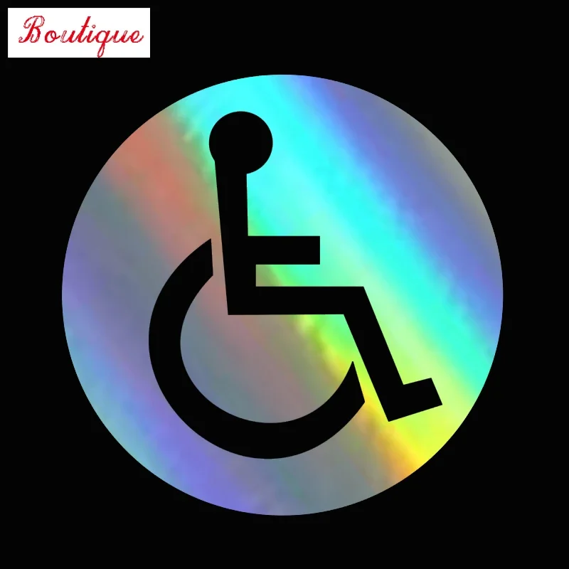 13 * 13cm window for the disabled circular window reflective Decal decoration fashion car stickers window glass car supplies1