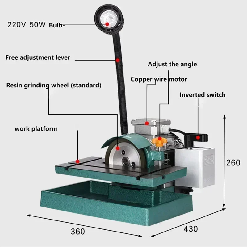 Pengasah pisau Universal, alat pengebor pisau CNC Universal, alat pemutar pisau, penggiling, roda logam campuran, Oil minyak