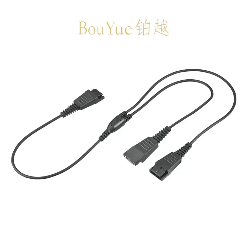 Noise Cancelling Mono Headset with QD 3Y Training Cable for Call Center Office Telephone Professional Customer Service
