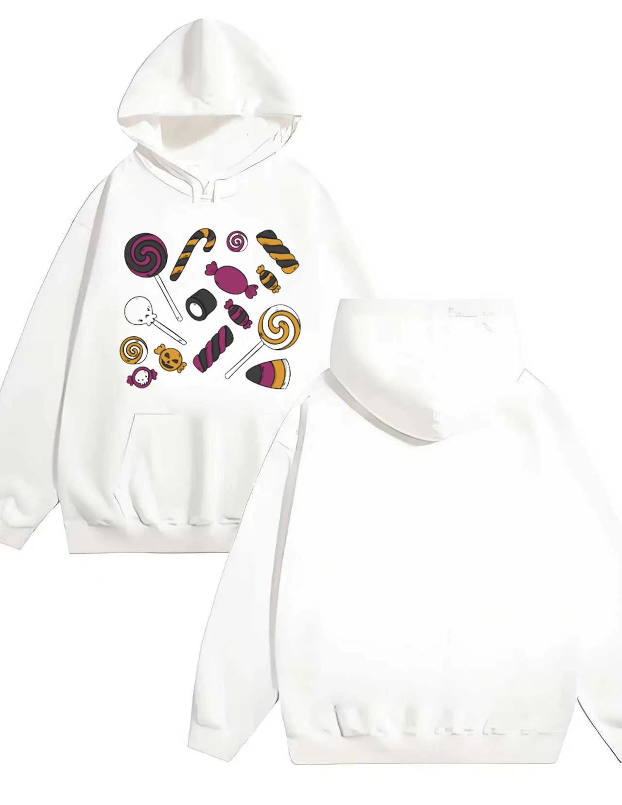 

Новая популярная мужская и женская свободная толстовка с капюшоном на Хэллоуин и ярким принтом объемом 330 г, повседневная и удобная.