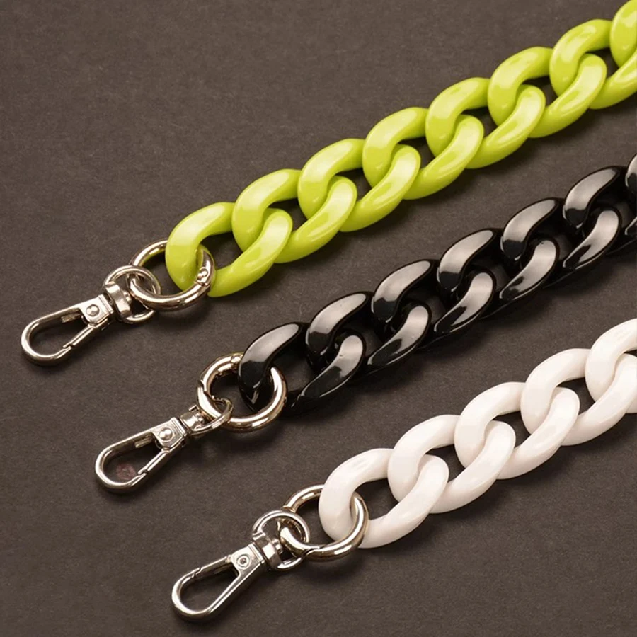 

27-140cm Bag Chain Acrylic Bag Strap Resin Chains High light DIY Bag Extended Single shoulder Hand Crossbody strap underarm bag