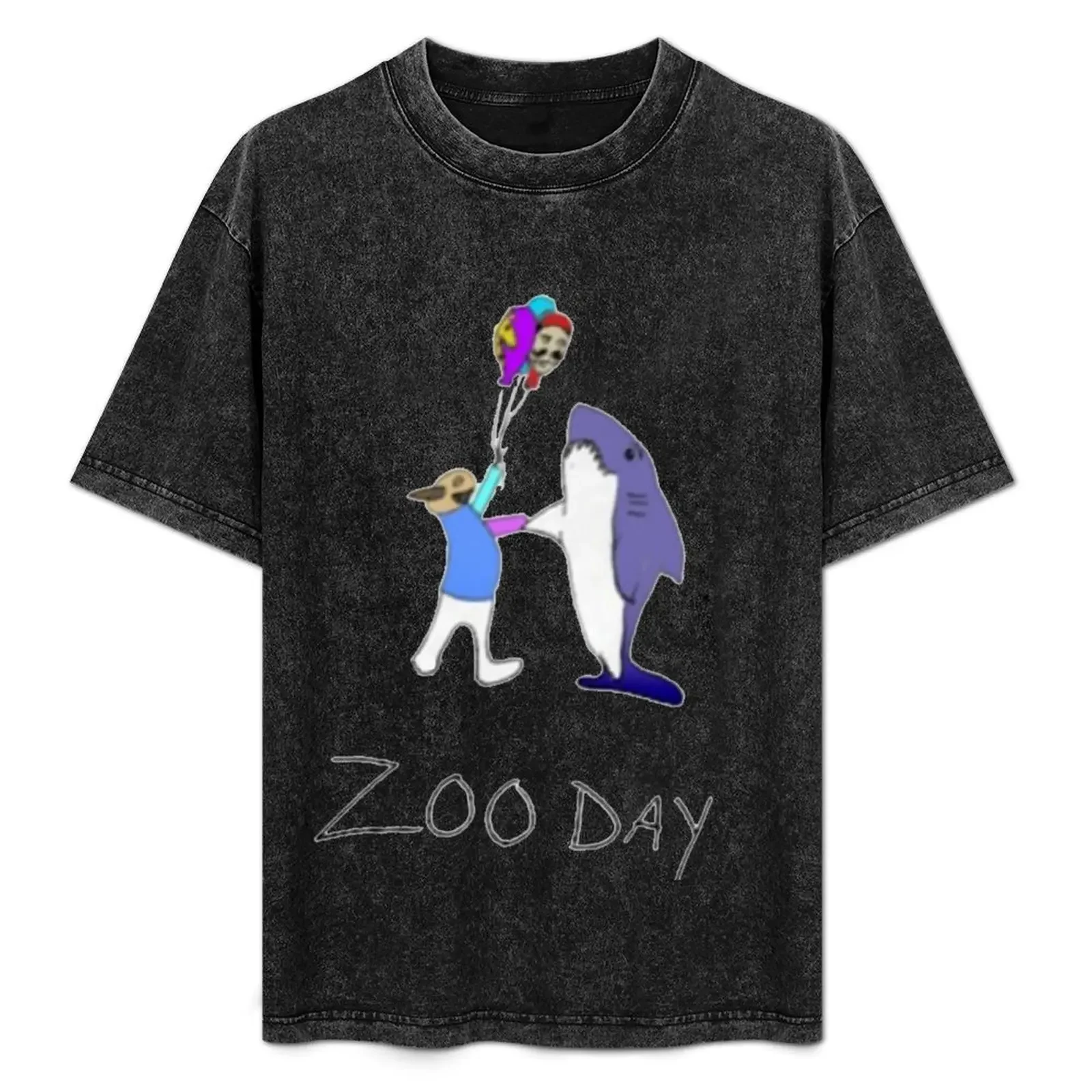 

Zoo Day T-Shirt blue archive funny shirt cotton Blouse heavy weight t shirts for men