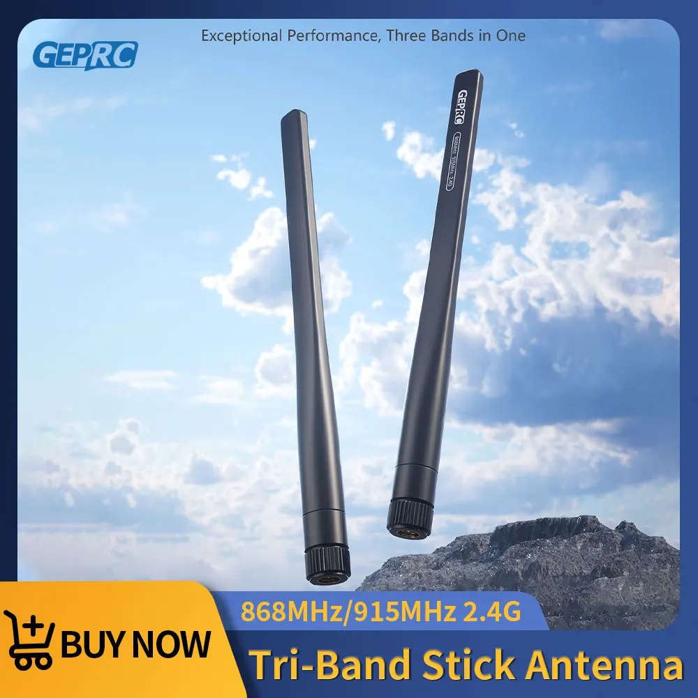 

Антенна-стик GEPRC 868 МГц 915 МГц 2.4G трехдиапазонная, высокочастотная 2.4 ГГц, для FPV, DIY RC квадрокоптеров, фристайл-дронов, запчасти