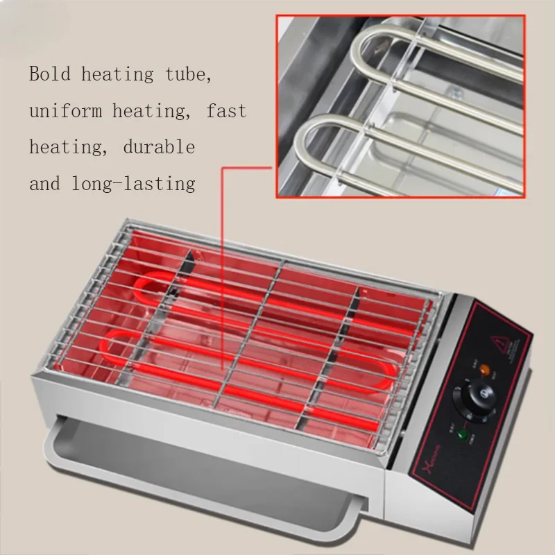 Commercial and househ electric grill, smoke-free barbecue, energy-saving and non stick pot, multifunctional use