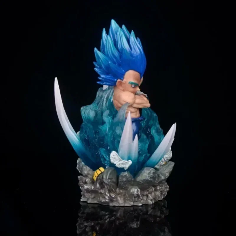 Figuras de Dragon Ball Gk, versión luminosa G5, Son Goku, Vegeta, escena brillante colorida, modelo de Anime, colección de adornos, juguete de regalo, 10cm