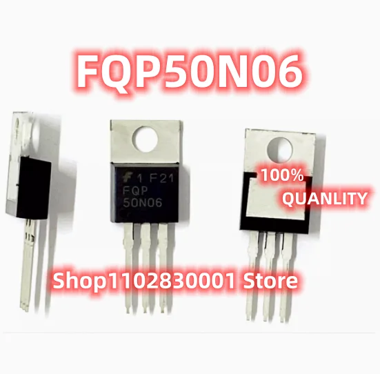 200PCS New FQP50N06  50N06  50A/60V  TO-220   Original   QUANLITY  IC CHIP