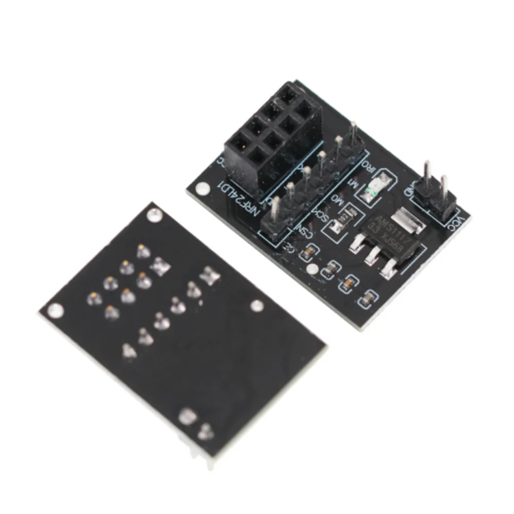 AY14 -5Pcs NRF24L01 Wireless Adapter Module 3.3V New Socket Adapter Plate Board For 8Pin For Arduino NRF24L01 Wireless Module