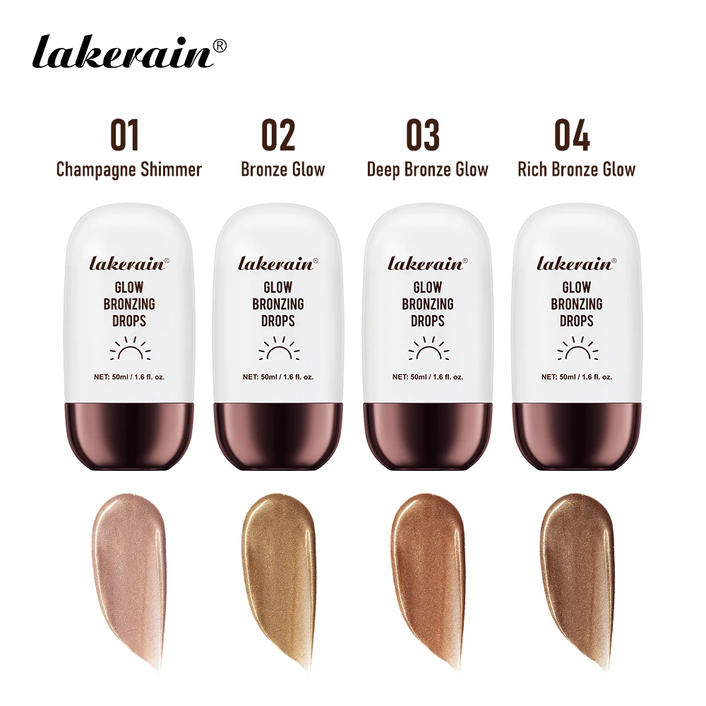Lakerain Glow Bronzing Drops Face Peptide Serums Liquid Bronzer Cream Hydrating Makeup For An Everyday Radiant Glow Summer Glow