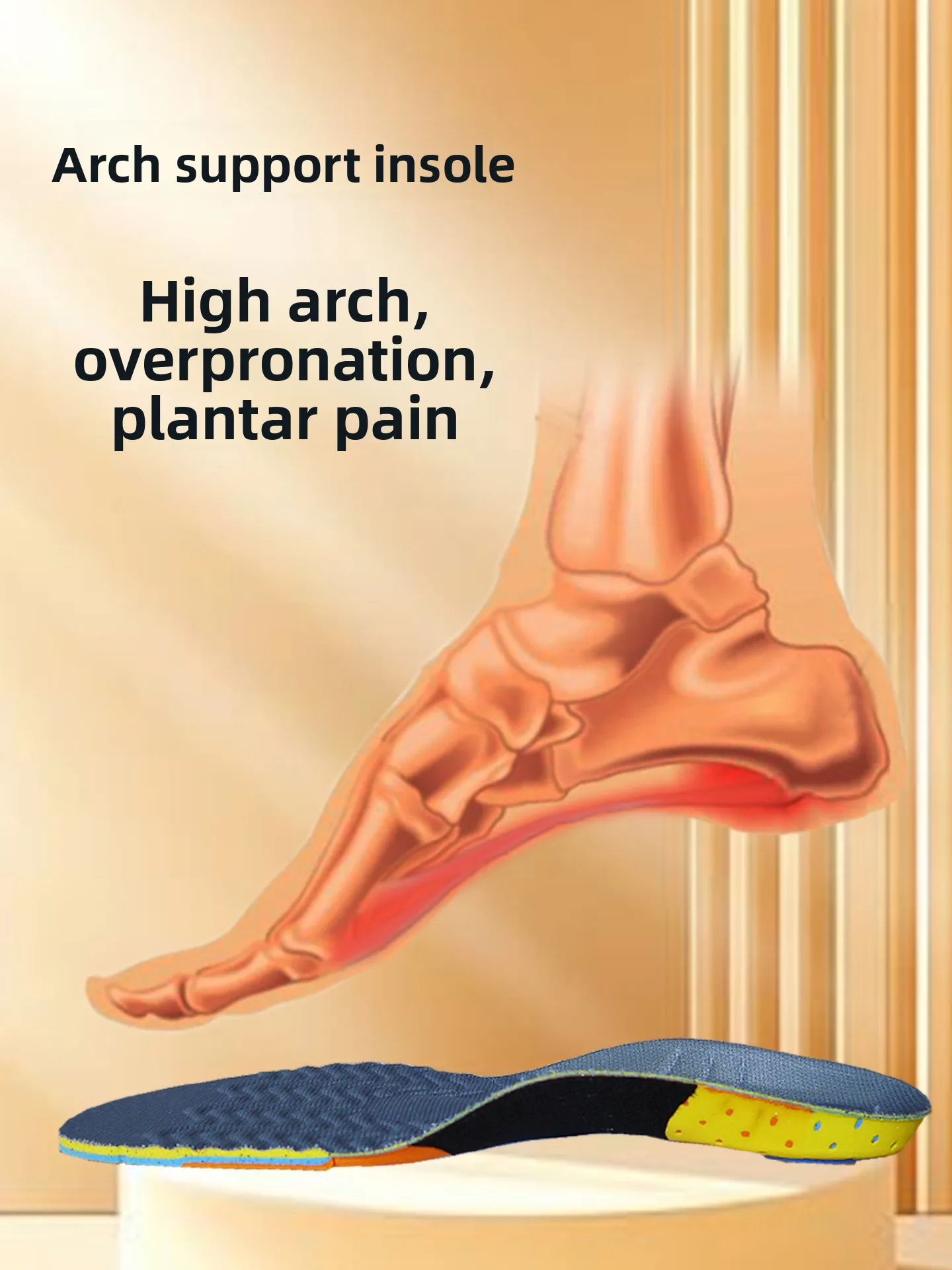 arch-support-shoe-insoles-breathable-sweat-absorbent-anti-odor-shock-absorption-anti-slip-sports-comfortable-bamboo-fiber-sports
