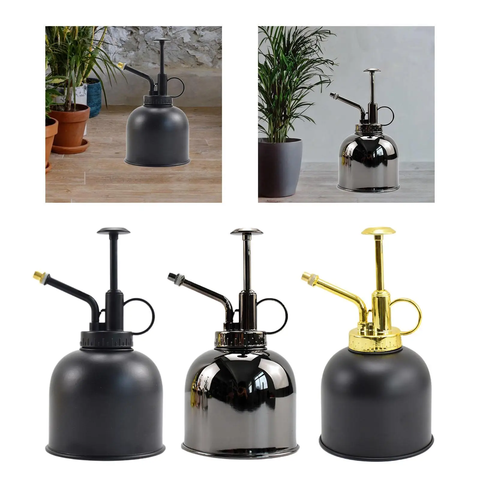 Plant Mister Spray Bottle Watering Spray Bottle Flower Watering Hand Held 300ml Small Watering Can Outdoor Household Cleaning