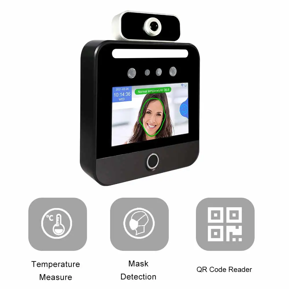 Versão atualizada reconhecimento facial comparecimento do tempo terminal de controle acesso wdr ai dispositivos reconhecimento facial para escritório