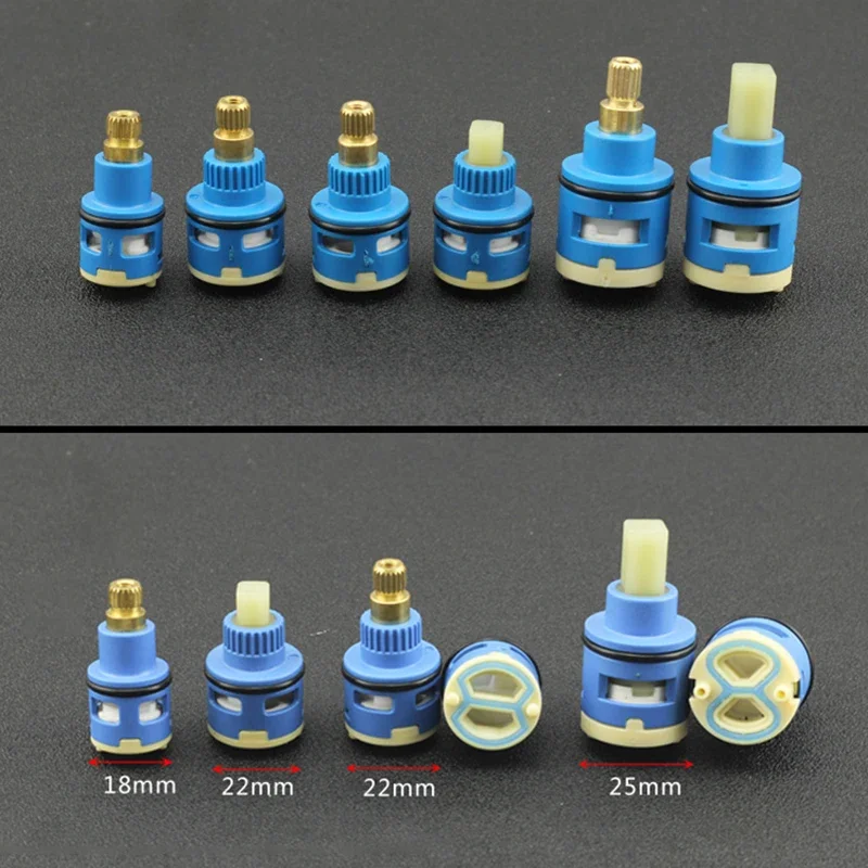 

35mm Faucet Valve Core 3 Gear Hot/Cold Water Double Output Faucet Spool Home Bathroom Sink Vegetable Basin Mixed Shower Switch