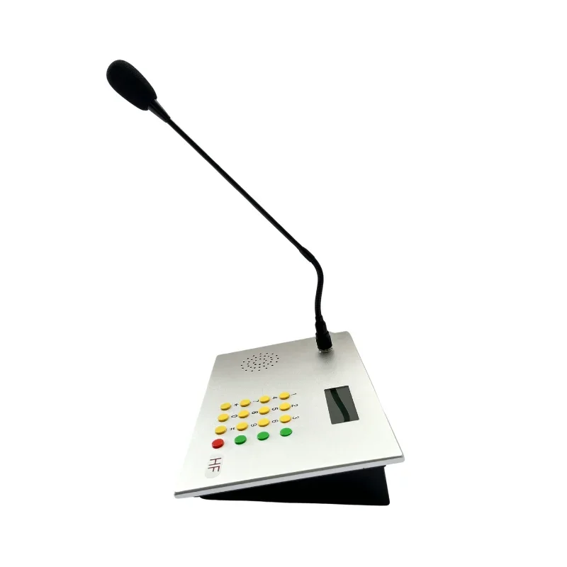 VOIP SIP 2.0 Control Center Desktop Emergency Phone Paging Console Telephone with Gooseneck LCD Display