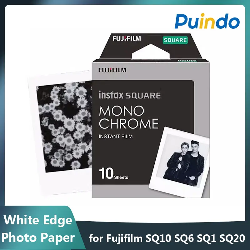 Fujifilm-película cuadrada Instax Original, papel fotográfico de borde blanco para Fujifilm SQ10, SQ6, SQ1, SQ20, películas instantáneas, cámara