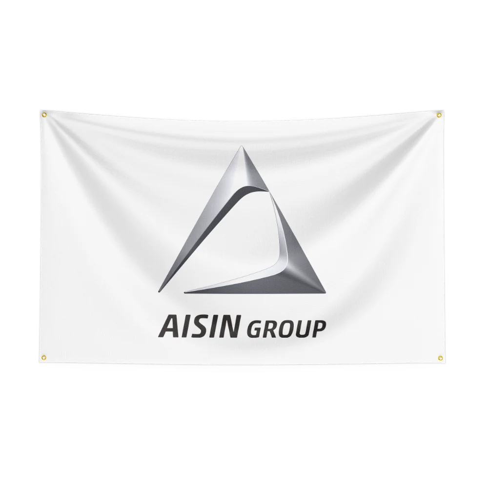 A-A-I-S-I-N Flag Professional Car Motorcycle Flag Polyester Digital Printing Cars Flagge Banner For Decoration Garage Room