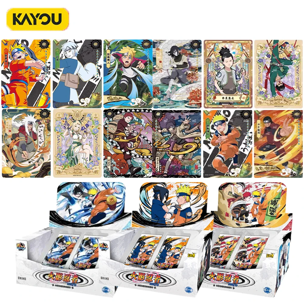 Genuine KAYOU Naruto 8 Chapter Collection Card Naruto Sasuke Shoda Kakashi BP Luxury Lineup Anime Card Anime Gift Toys