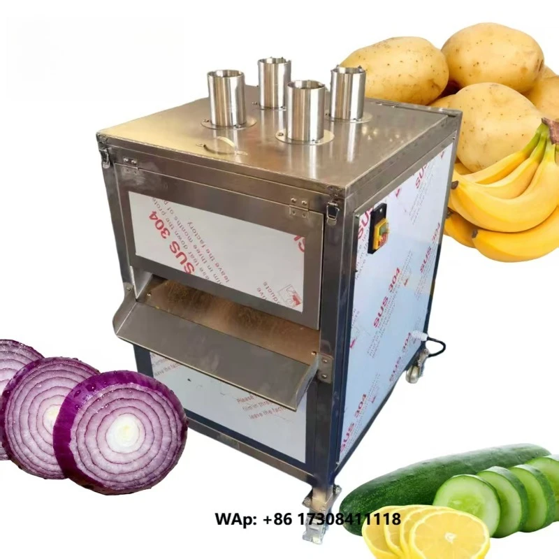 Orange Slicer Onion Cutting Banana Chips Potato Cutting Machine Industrial Motor-Driven Fruit Vegetable Processing Plant