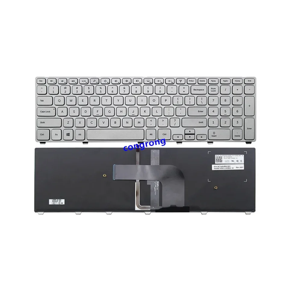 

Laptop Us Keyboard for Dell Inspiron 17-7000 17-7737 0XVK13 NSK-LH0BW 9Z.NAVBW.00R