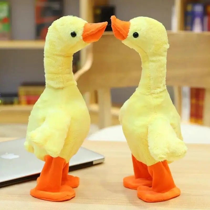 1Pcs Dancing With 138 Music Baby Toys Talking Singing And Walking Duck Musical Duck Plush Toy Christmas Gifts