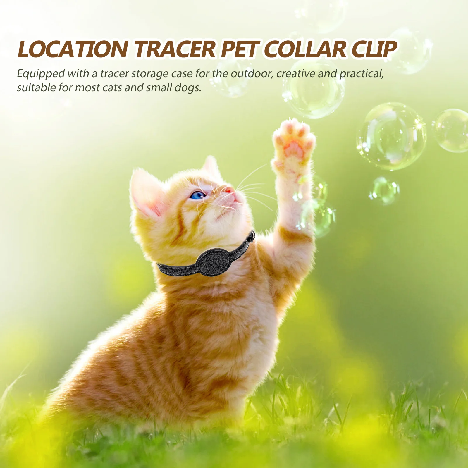 

Adjustable Pet For Dog Anti-Lost Tracer Storage Light Weight Comfortable Pu Material Practical Outdoor Cat Decor Tracer Design